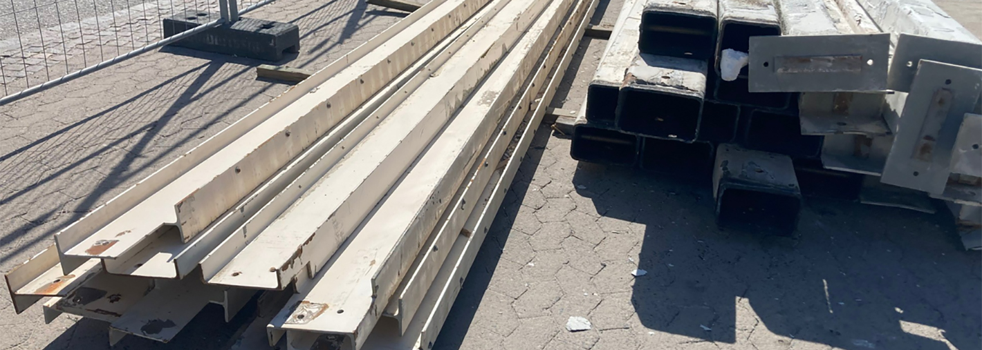 Återbruk av stålbalk Återbruk av stålbalk