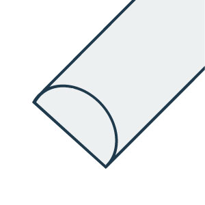 Aluminium Halvrund Stång EN AW-6063-T5