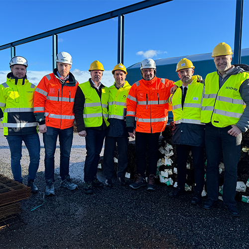 Representanter från Peab, Megasa och Tibnor