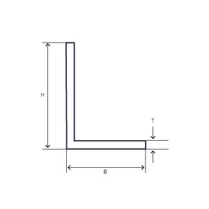 Aluminium L-Profil EN AW-6082
