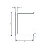 Aluminium U-profil EN AW-6063